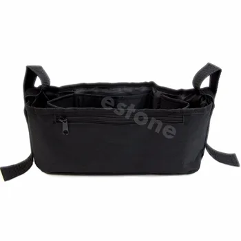

2018 Pram Stroller Drink Parent Tray Organizer Double Cup Holder Console Phone JUL13_18