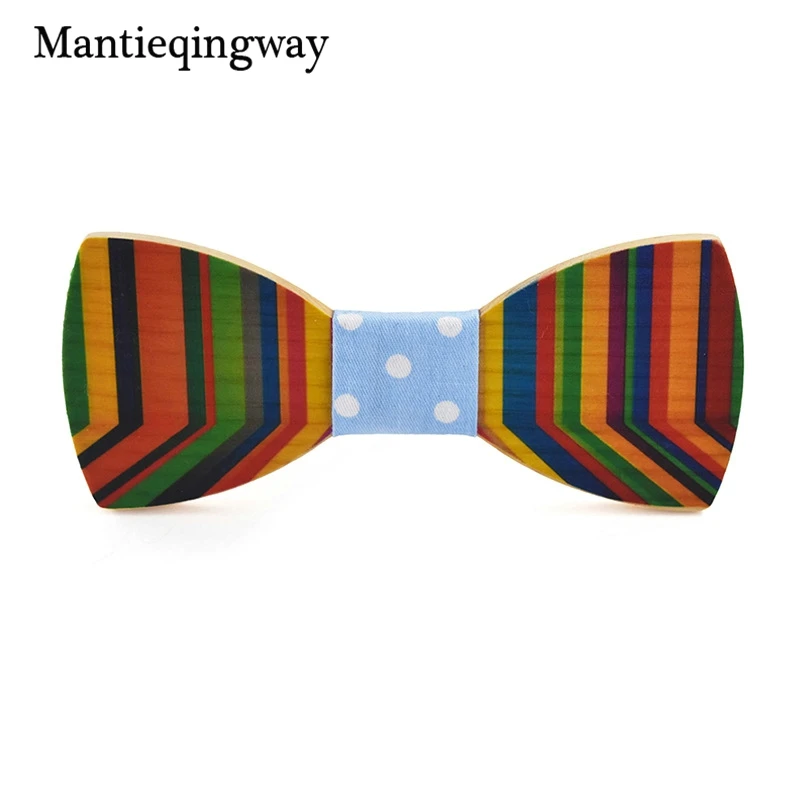 Mantieqingway цветная Мужская деревянная бабочка Повседневная Ручная работа деревянный галстук-бабочка галстук для галстуки с бабочками