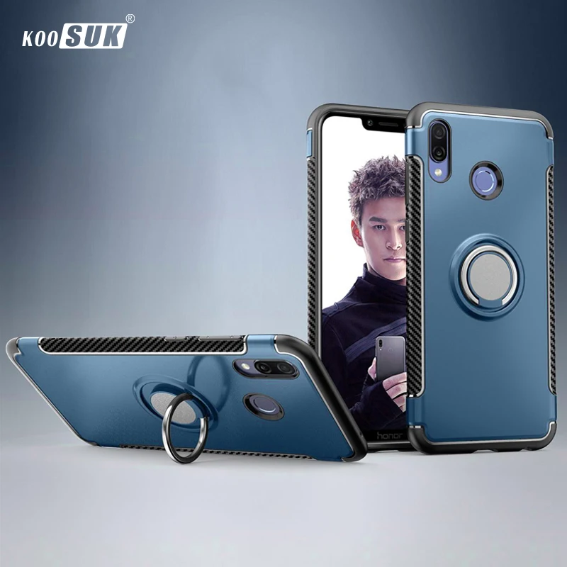 

For Huawei Honor 8X Case Honor8 X Anti-fall With finger ring Holder Phone Back Cover For Huawei Honor 8X Max coque