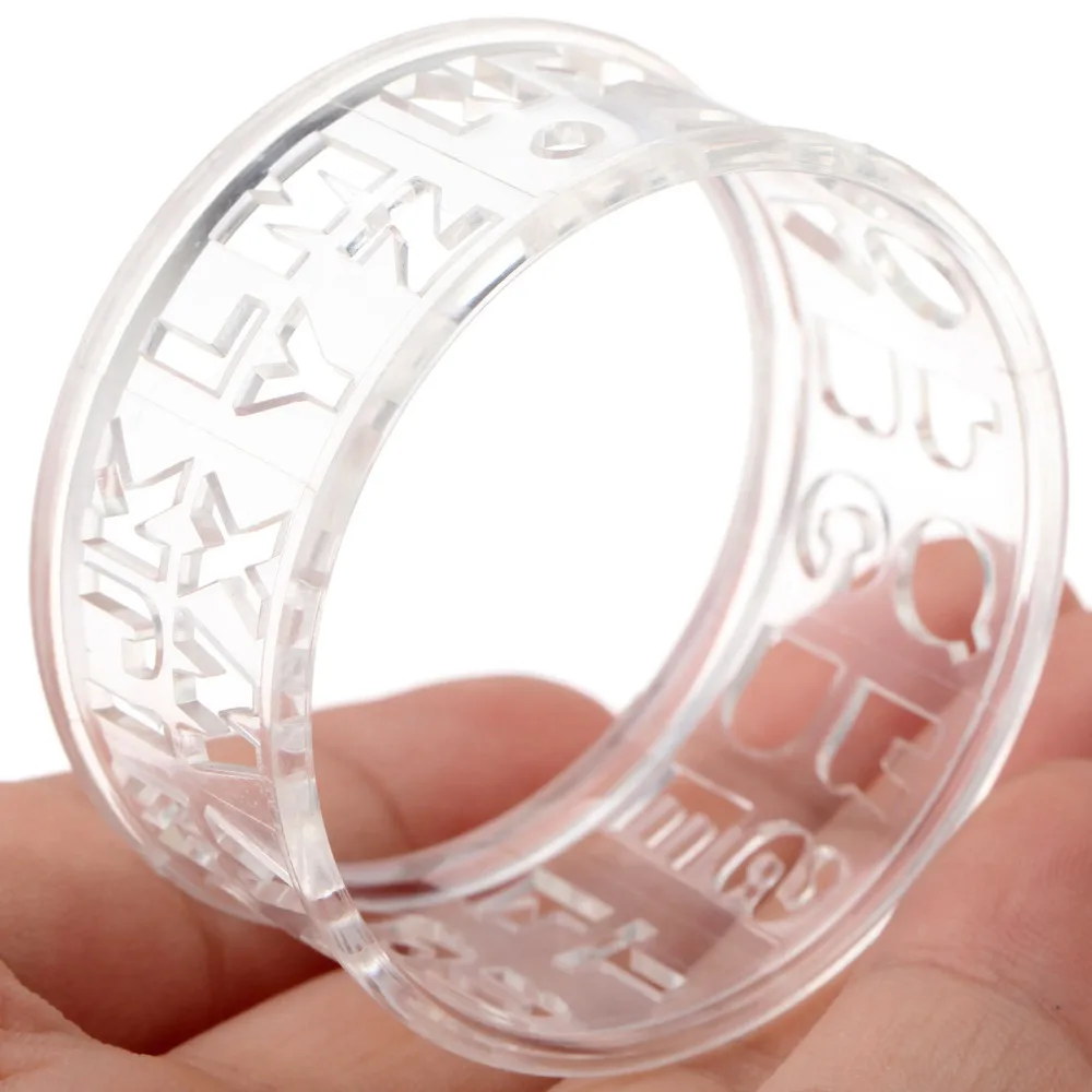 SURIEEN 1 قطعة جولف التدريب الايدز كرة جولف الحروف الأبجدية بطانة الخط ماركر شفاف قالب Monogrammer رسم علامة أدوات