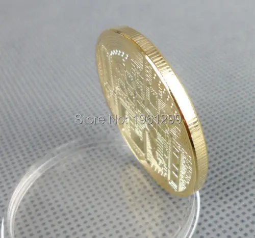 Биткоин памятный мятный золотой слиток нумизматика monnaie de paris Расширенная металлическая золотая монета коллекционные биткоины