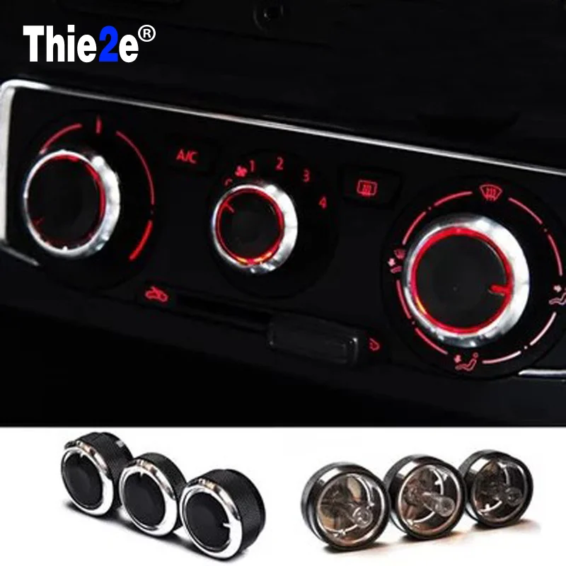 

3pcs/set For Ford Focus 2 Focus 3 MK2 MK3 2005-2017 Mondeo C-MAX Outlet Air Conditioning turning switch knob AC Knob