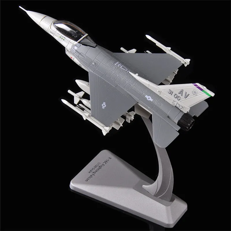 1: 100 F16 модель летательного аппарата сплав моделирование военная украшения