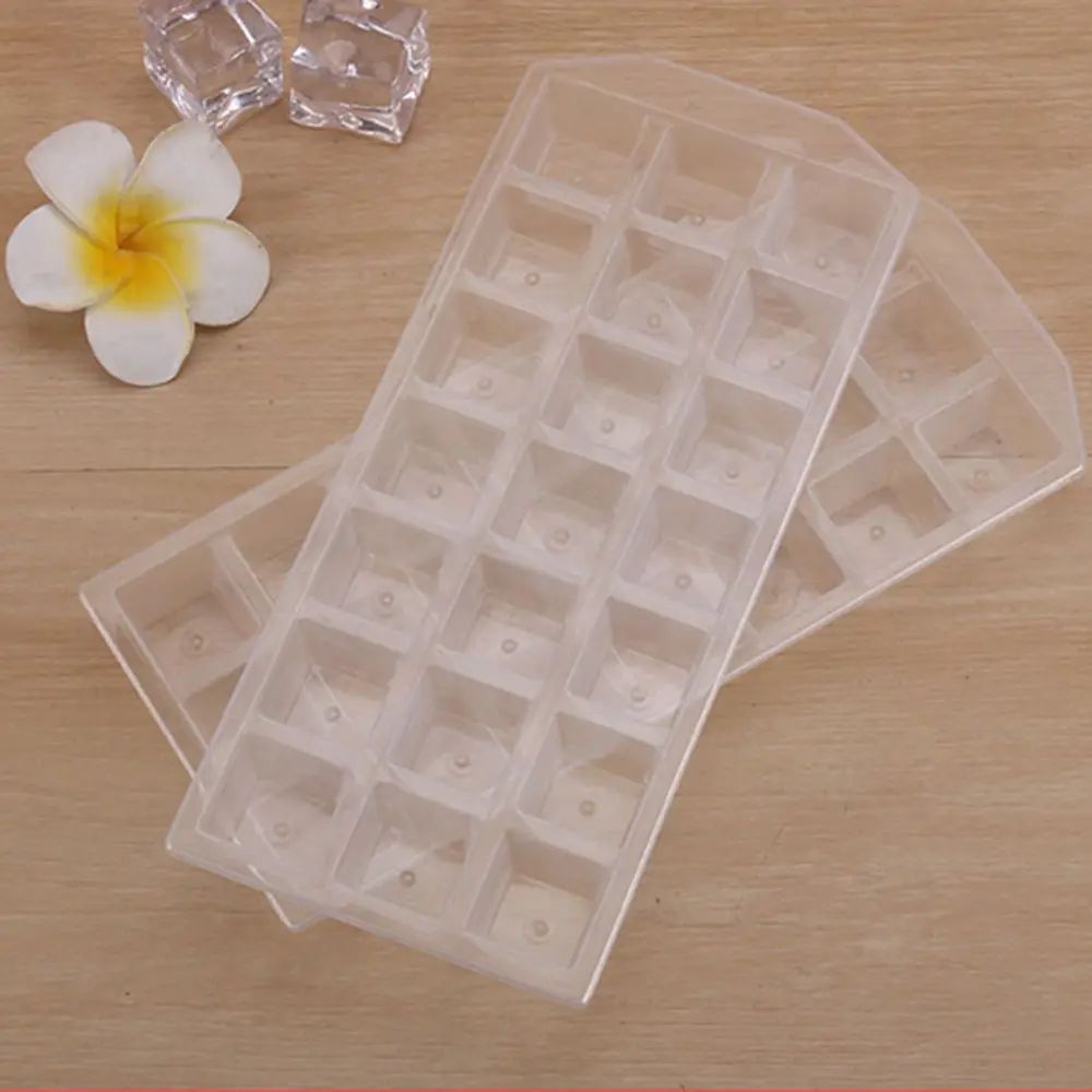 

Hot Sale 1PC Summer 21Grid Ice Cube Pudding Maker Mold Mould Tray Tool Soft Plastic Cool DIY Ice Cream Tool Kitchen Accessories