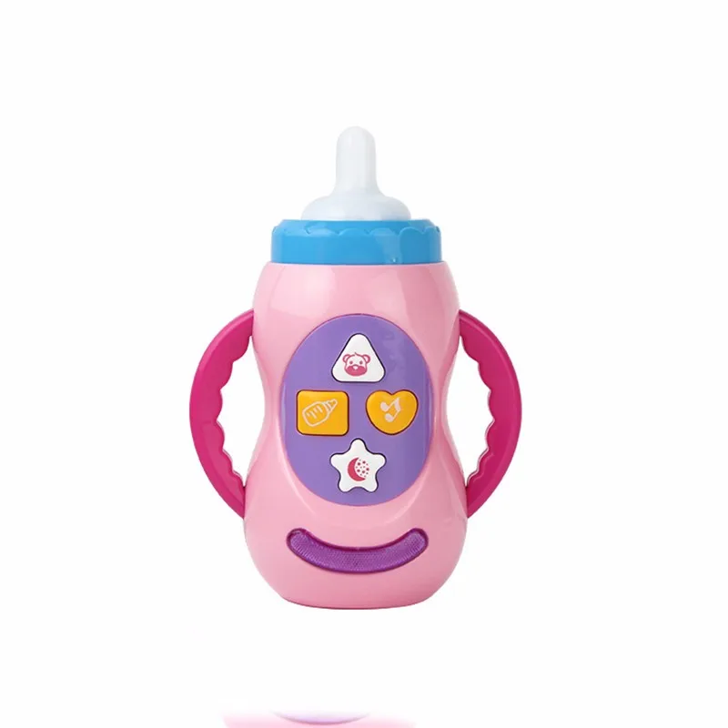 Qiu xin Мао детские игрушки со звуком и светом/бутылка молока Обучающие игрушки/ребенок музыкальный бутылочку для кормления /Развивающие