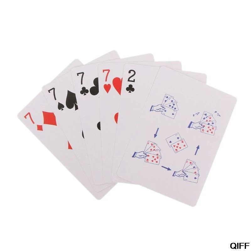 

4 Cards 7 To 2 Transformer Magic Tricks Magic Props Close Up Magic Toy Kids Toy
