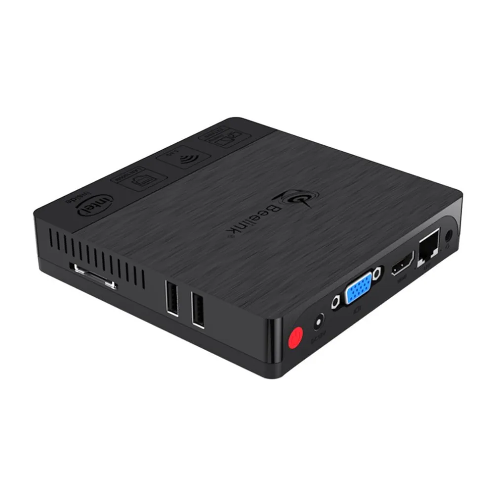 Cheap Mini PC 4+64 GB Intel Atom X5-Z8350 2.4/5.8GHz Dual Band WiFi Bluetooth 4.0 Ethernet 1000Mbps 1