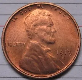 

wholesale 1913-S Lincoln Penny Coins Copy 95% coper manufacturing