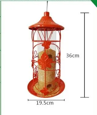 Европейский стиль кормушка для диких птиц на открытом воздухе кормушка для птиц контейнер для пищевых продуктов
