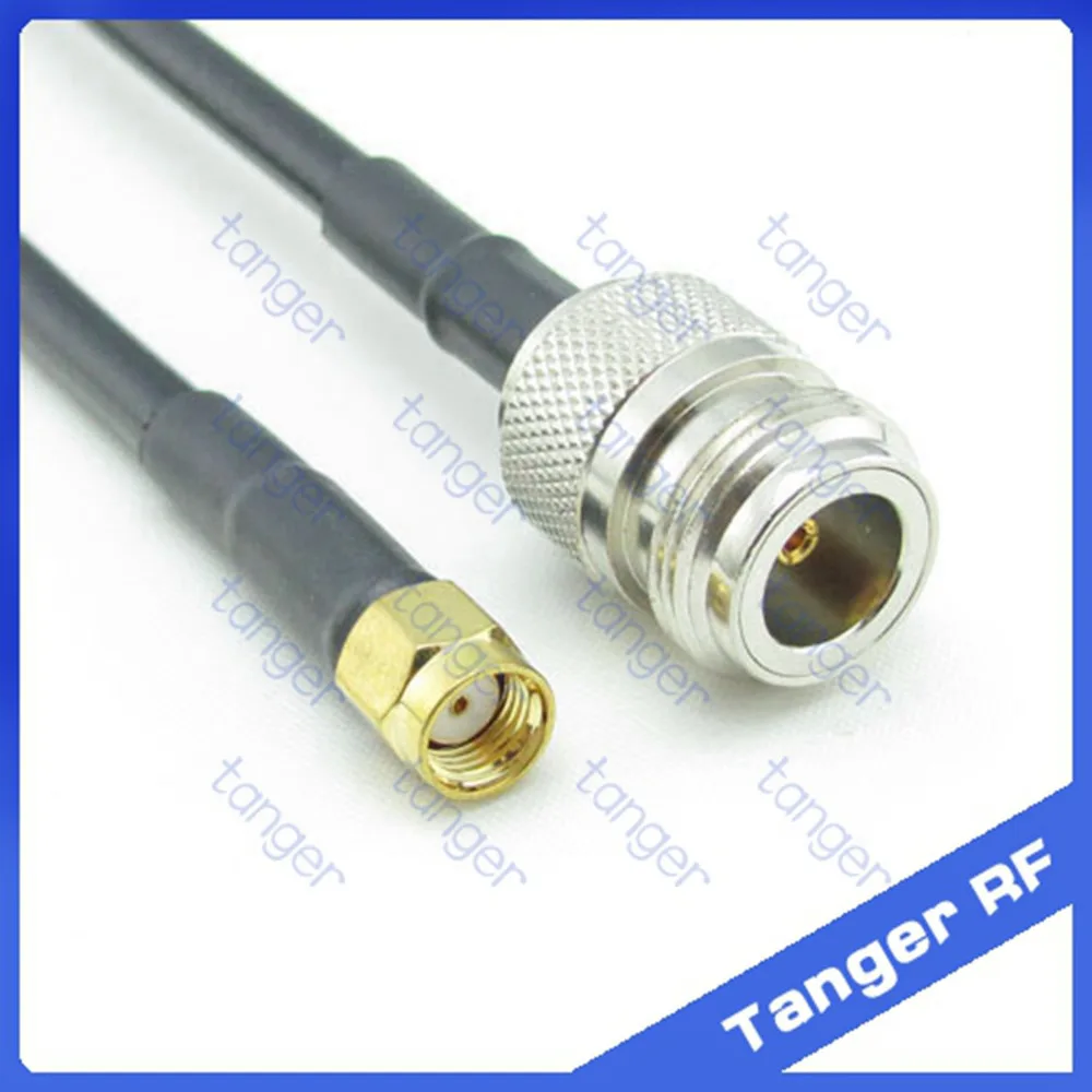 

Hot sale Tanger N female jack to RP-SMA male connector straight RF RG58 Pigtail Jumper Coaxial Cable 20inch 50cm High Quality