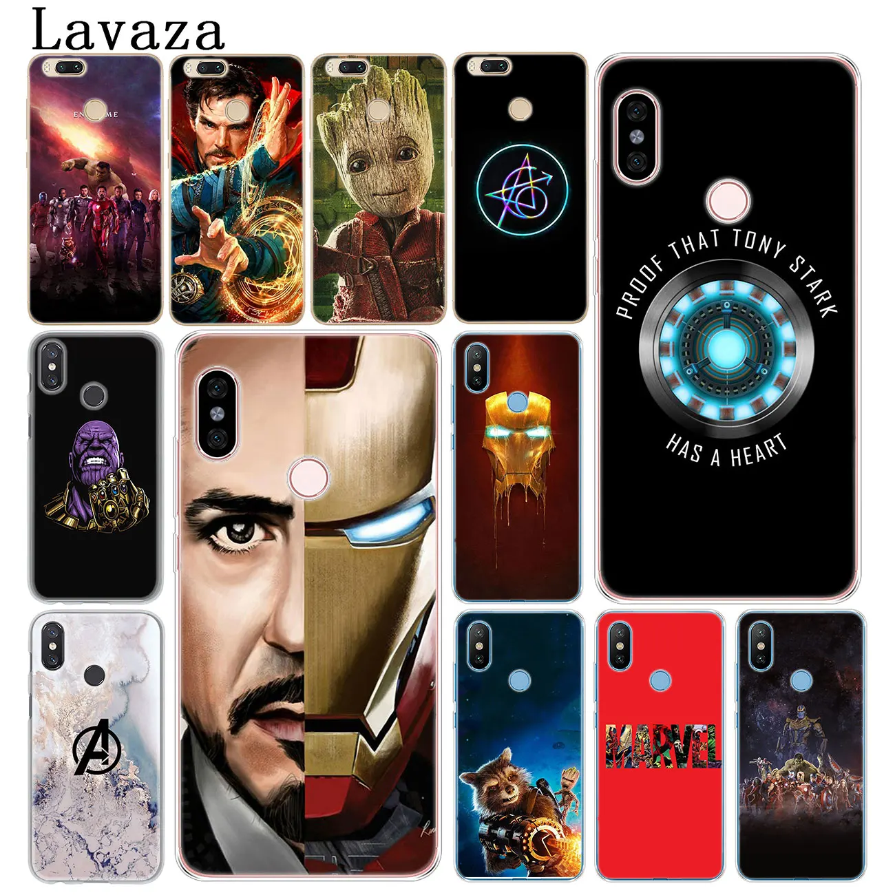 

Lavaza Marvel Avengers Endgame Thanos Iron Man Phone Case for Xiaomi Redmi K20 7A 6A 4A GO S2 Note 8 7 5 4 4X 6 Pro Plus Cover