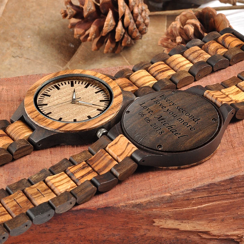 Gravur Männer Uhr Personalisierte Uhren Liebhaber Geschenke