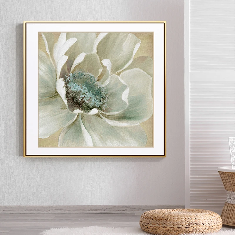 White Flower Canvas Wall Art Free Global Delivery