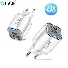 Olaf led 5v2a carregador usb ue eua adaptador de parede rápida carregador de viagem de carregamento para samsung s7 xiaomi redmi huawei micro cabo usb 1m