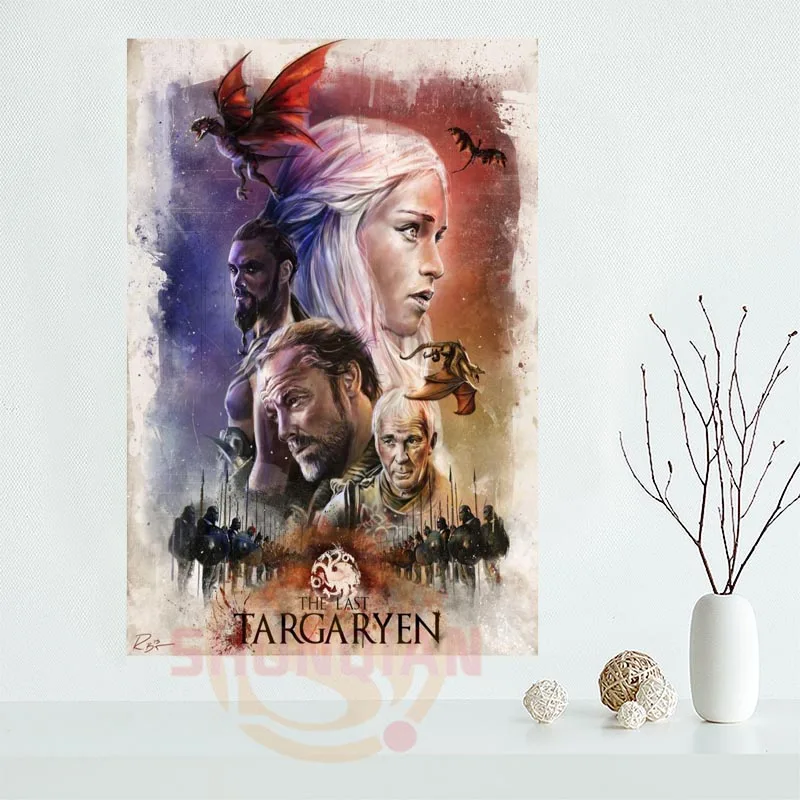 

L#&204 Custom game of Thrones Home Decor modern For Bedroom Cloth Poster Size 20x30cm Canvas Poster Q#204ur