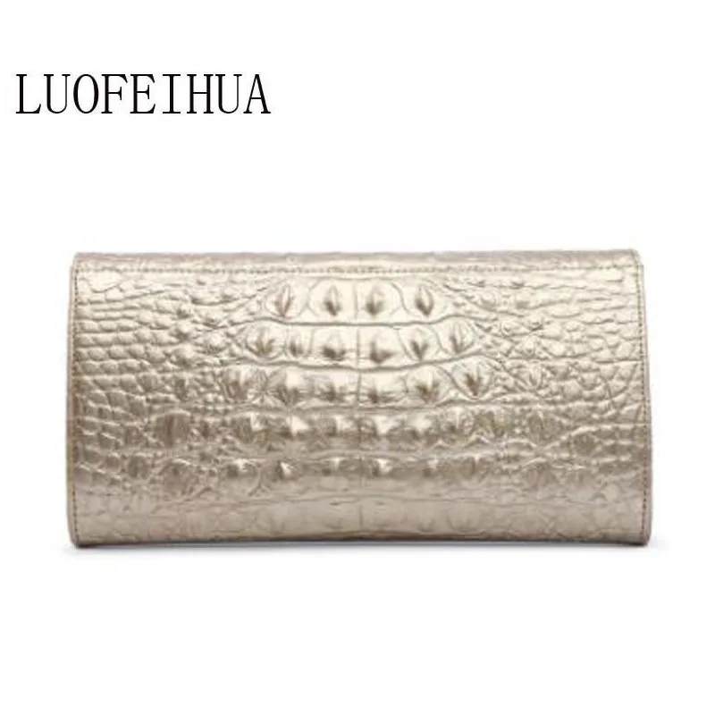 Luofeihua дизайн персонализированные кожаный клатч вечерняя посылка, крокодиловый узор, модная сумка через плечо