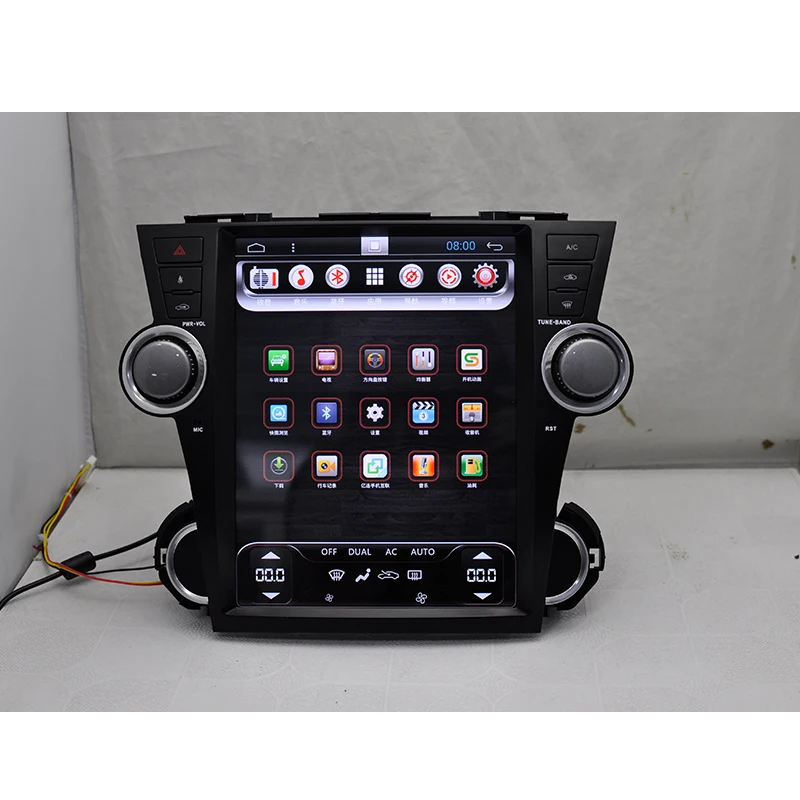 Discount Aoluoya RAM 2GB  Android 6.0 CAR DVD PLAYER For Toyota Highlander 2009-2012 2013 2014 Radio GPS navigation multimedia WIFI 3G 2