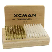 XC лыжные Snowbaord нордические лыжные инструменты для восковой депиляции тюнинг оборудование для восковой депиляции комбо Лыжная щетка для покрытия воском с природой Бука(латунь и нейлон