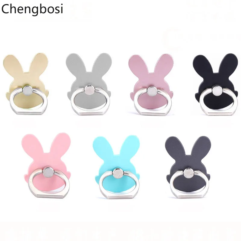 

Rabbit Finger Ring Mobile Phone Smartphone Stand Holder for IPhone X XS MAX XR 8 7plus Samsung Cell Smart IPAD Car Mount Stand