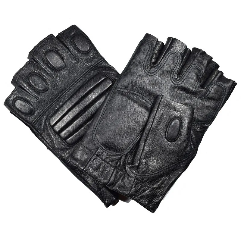 Kuyomens Men's Fingerless Gloves Wrist Half Finger Glove Unisex
