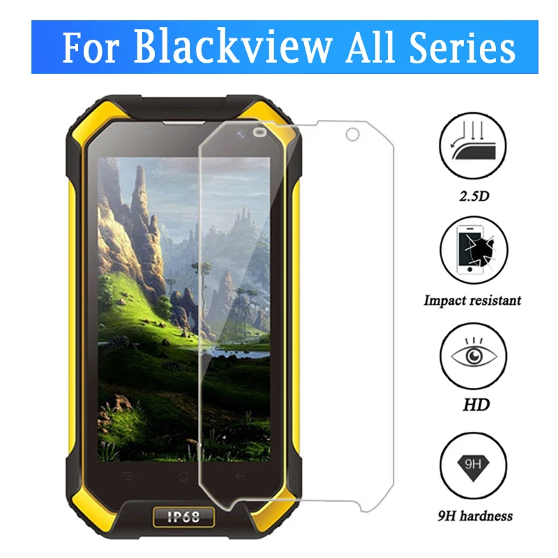 

For blackview bv6000 glass for blackview bv7000 pro tempered glass Bv9000 S8 Bv8000 A8 screen protector Bv 6000 7000 8000 film