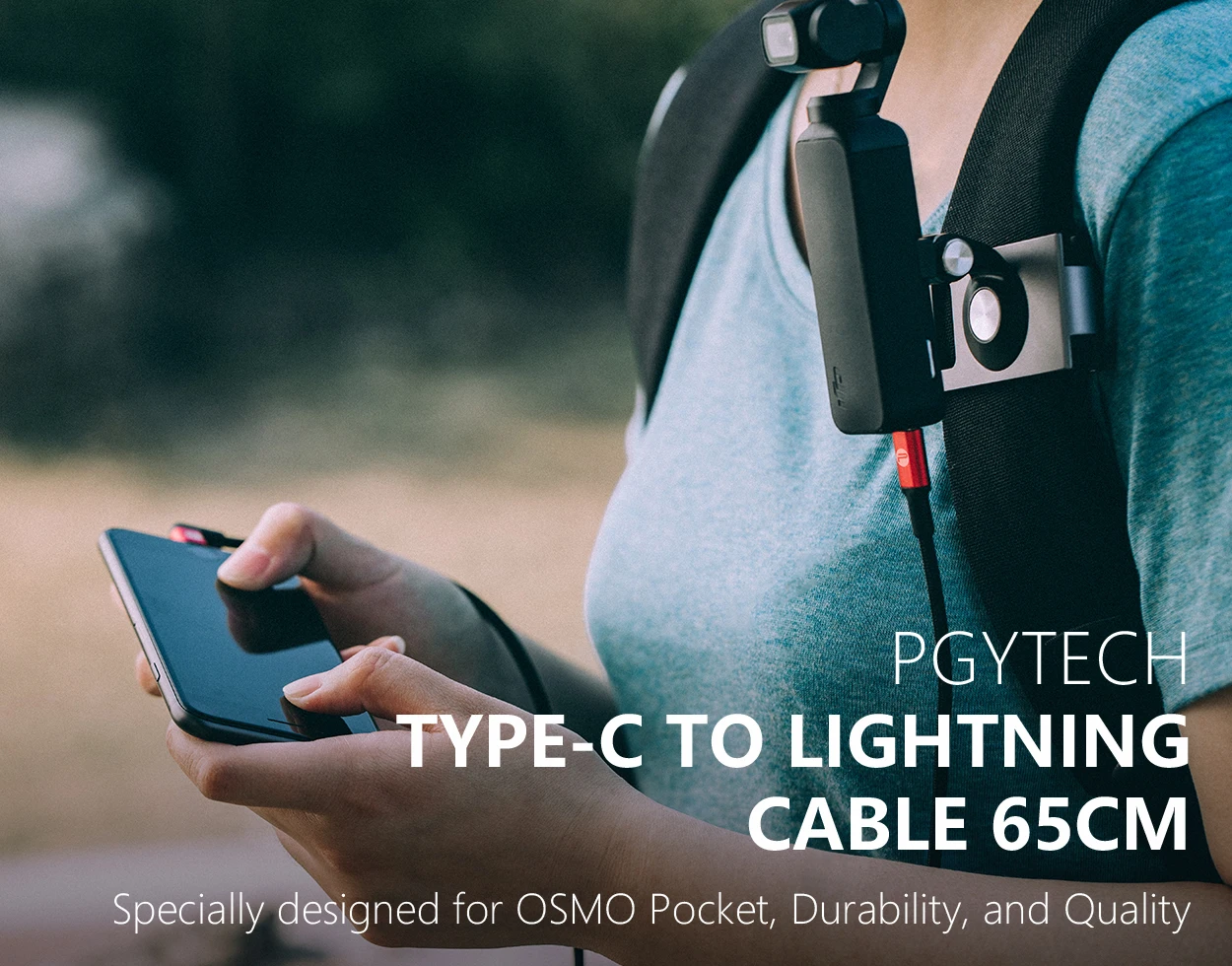 PGYTECH type-C кабель 65 см для OSMO Pocket/OSMO Action зарядный кабель провод для зарядного устройства кабель для передачи данных для Iphone 6 7 8 Plus X XR