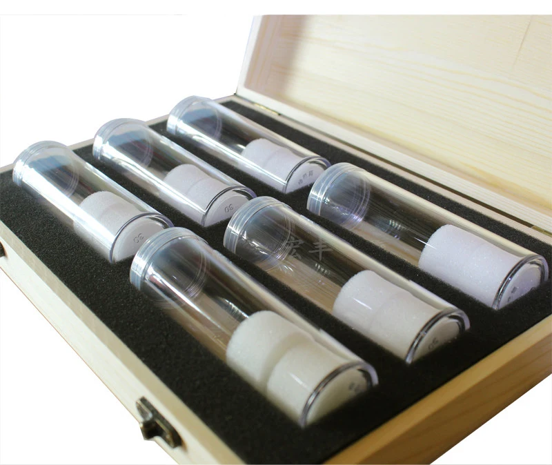 

Wood Style Original Bundle Coins Display Box Case for Slab Certified Coins Storage Boxes Jewelry Box with 6 Roll Tube box