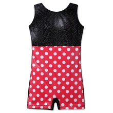 Гимнастическая танцевальная одежда для девочек; Балетные костюмы без рукавов; блестящий розовый узор в горошек для спортивных танцев; юбка-пачка; бикини; трико; одежда