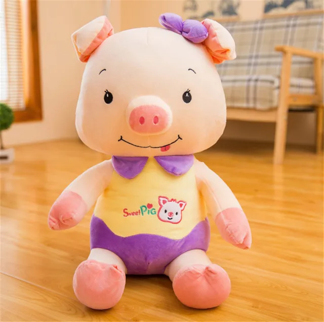 Fancytrader Colorful Soft Pig Toys Plush Stuffed Fat Piggy Animals Pillow Doll 70cm 28inch