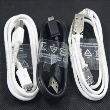 

500pcs top quality 1m 3Ft white black micro usb cable with iron fabric cables accessory bundles for samsung s4 s6 s7 edge htc lg