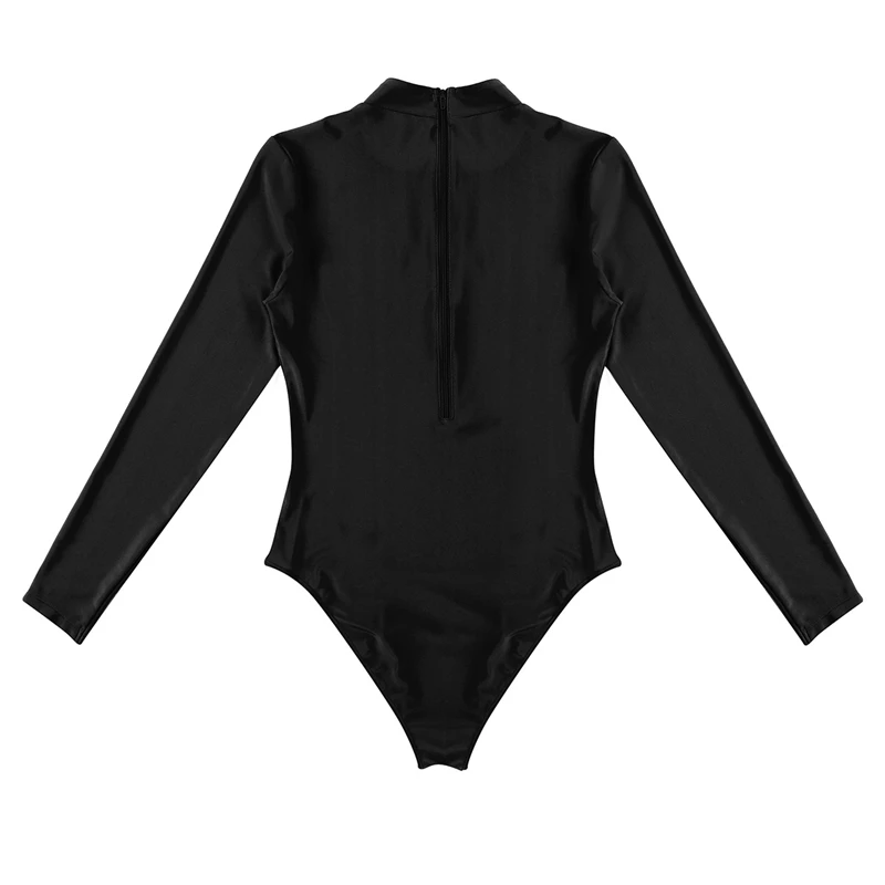 freebily Sexy Solid Color Turtleneck Skinny Bodysuits Women 2019 New Autumn Winter Keep Warm Long Sleeve Bodycon Sheer Bodysuit lace bodysuit