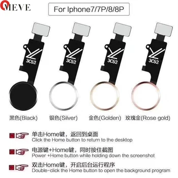 

Newest For Apple iPhone 7 8 Universal Home Button Flex Cable Return Home Function Solution Home Button Siri Working Touch Panel