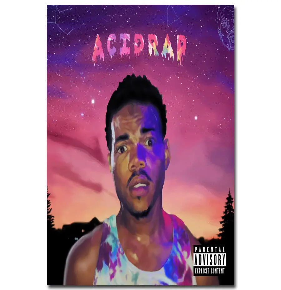 Chance The American Rap Acid Rap Music Star Silk Art Poster Wall
