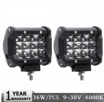 

New type of car led three rows 36W working lamp car off-road vehicle roof forklift overhaul lamp