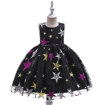 

JXYSY Kids dresses for girls New Year Costume princess dress Night Sky Evening Gown Children girls party dress princess costume