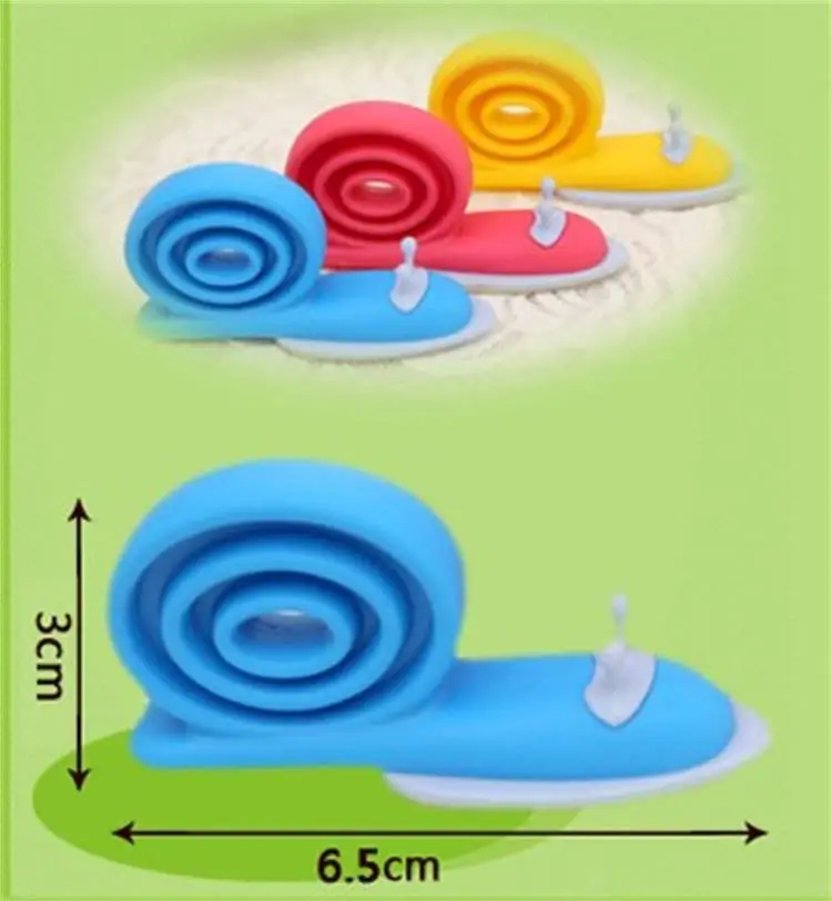 3 шт. 6.5 см EVA Пластик маленьких Детская безопасность Veiligheid Seguridad Bebe Улитка Форма двери шкафа Фиксаторы замок bloque порт Enfant SECURITE