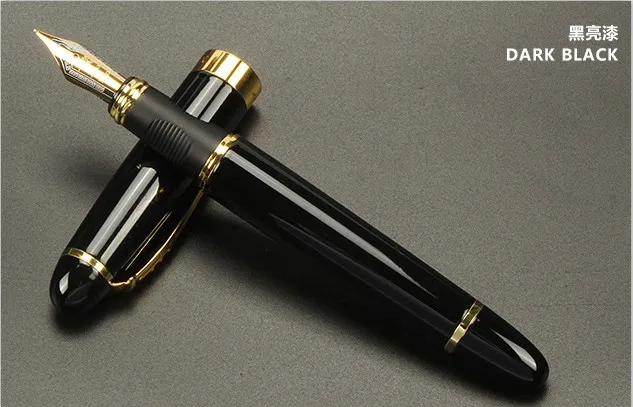 Jinhao X450 Роскошная красная с черной линией перьевая ручка высокого качества металлические чернильные ручки для офисных принадлежностей школьные принадлежности - Цвет: G