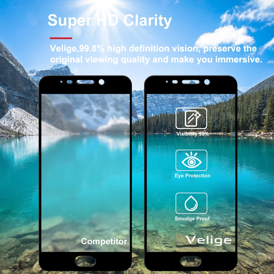 Velige полное покрытие из закаленного стекла для Meizu M6 Note M 6 Meilan Note 6 Note6 защита экрана 0,3 мм 9H Защитная стеклянная пленка