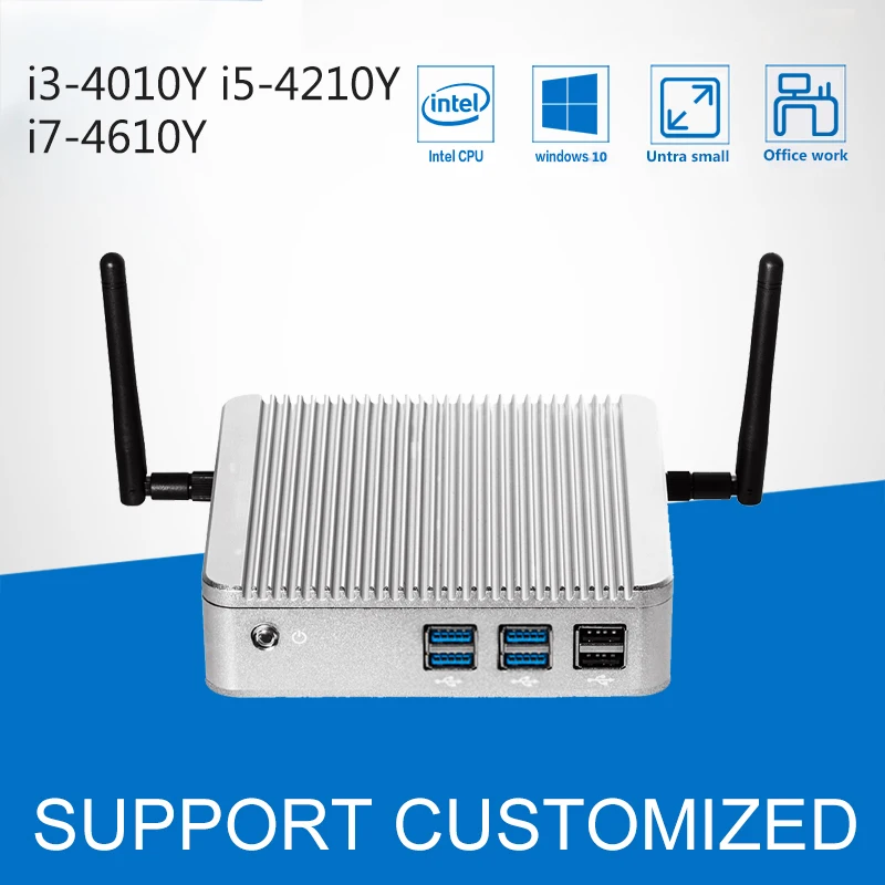 

Mini Computer Windows Mini PC CPU Intel Core i3 4010Y i5 4210Y Dual Core Barebone Computer PC Nuc VGA HDMI WIFI Nettop HTPC