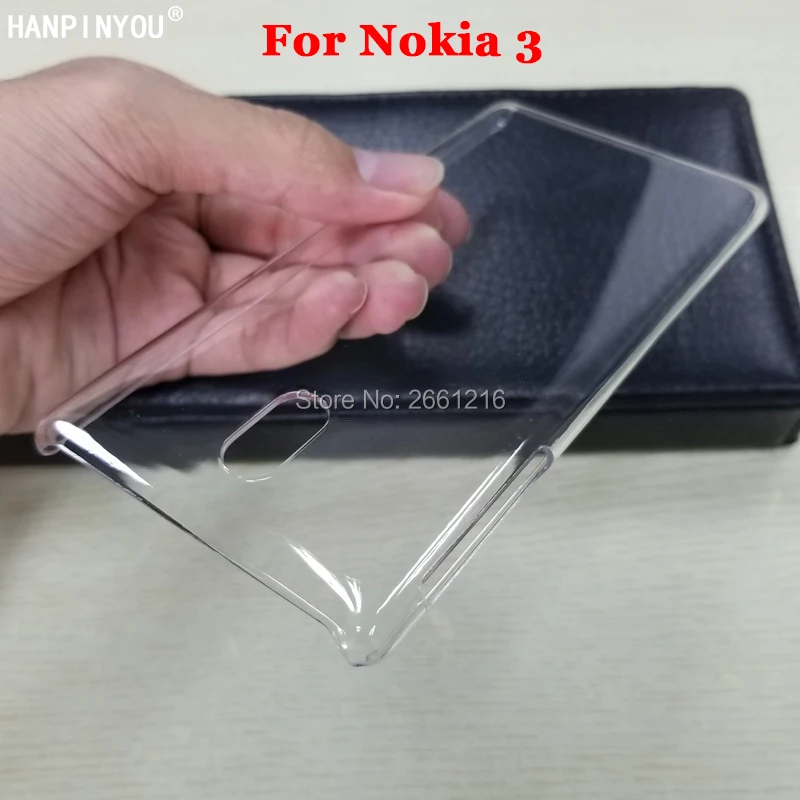 For Nokia 3 2017 TA-1020 TA-1028 TA-1032 TA-1038 5.0&quot New Hard PC Case Ultra Thin Clear Plastic DIY Cover Protective Skin |