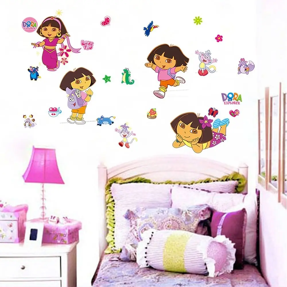 DIY Dora the Explorer Monkey Vinyl Wall sticker Decals Girl Kids Room