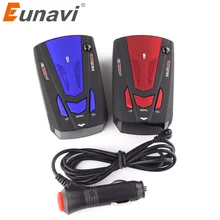 Eunavi Car Vehicle Radar Detector 360 Degree Anti Car Detector V7 Speed Voice Alert Warning 16 Band Speed Control Detector