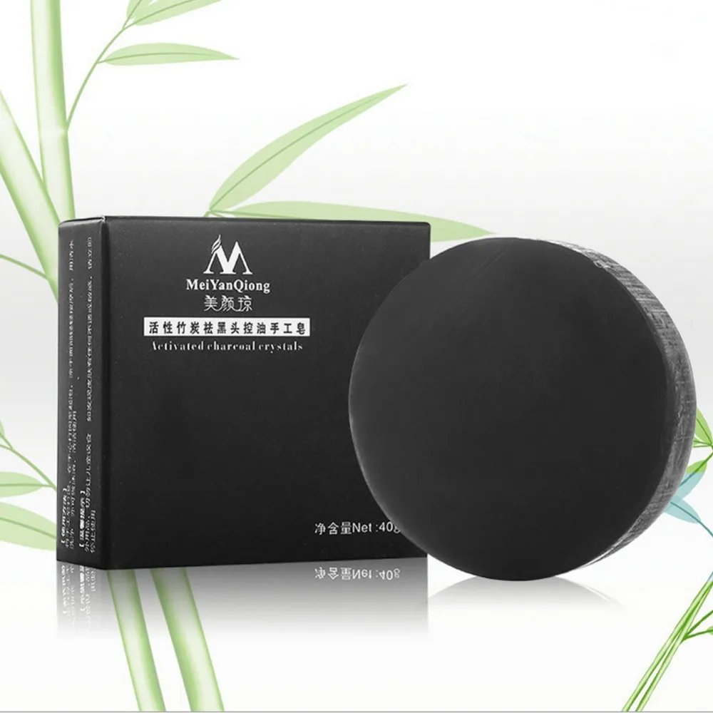 

Oil Control Washing Activated Charcoal Crystals Handmade Soap Face Skin Whitening Soap For Remove Blackhead