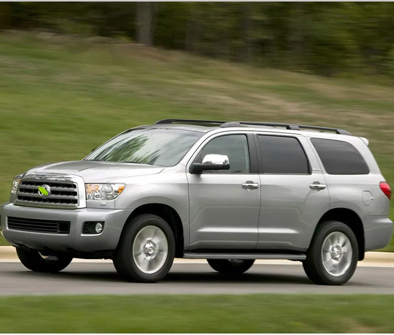 Для Toyota Tundra Экипаж Макс 08-15 Sequoia ABS Польский Chrome Боковая Зеркало заднего вида накладка Стикеры 2 шт./компл