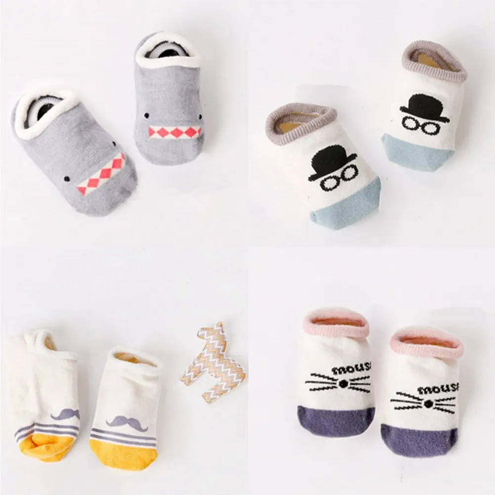 New Brand Winter Cotton Anti-Slip Floor Socks Fashion Cartoon Soft Floor Kids Cute Boys Girls Baby Born Sweet Cartoon Sock