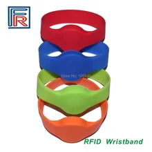 200 шт. RFID 125 KHz браслет силикона водонепроницаемый RFID браслет с TK4100(совместим EM4100) в Управление