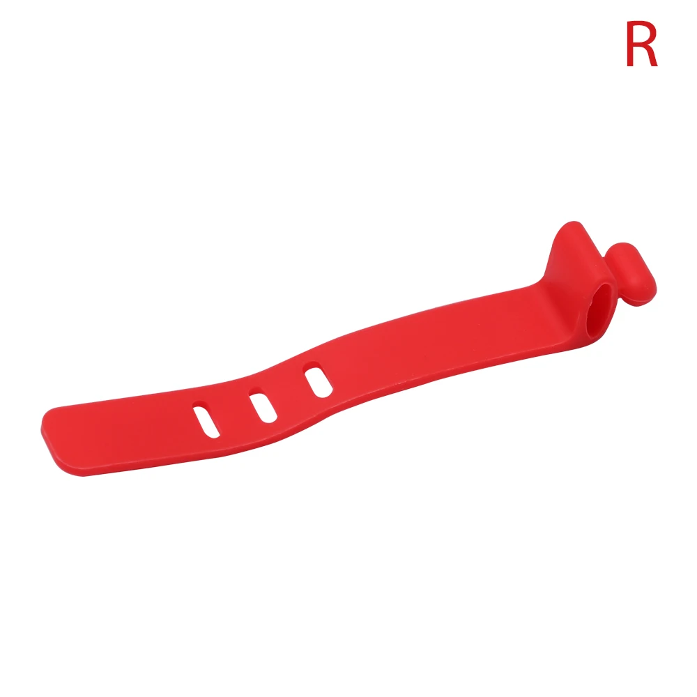 10 шт. силиконовые наушники устройства для сматывания шнуров мягкие USB провода Кабельные стяжки держатель для хранения Органайзер зажимы для гарнитуры - Цвет: Красный