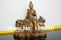 

00177 Tibet Buddhism Manjushri Bronze buddha Statue
