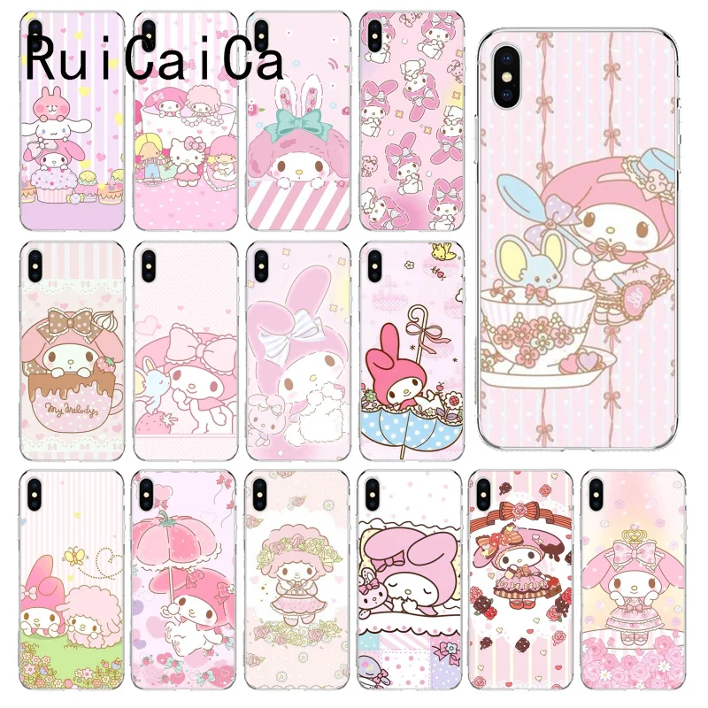 RuiCaiCa My Melody TPU Мягкий силиконовый чехол для телефона iPhone 8 7 6 6S Plus X XS MAX 5 5S SE XR 10 |