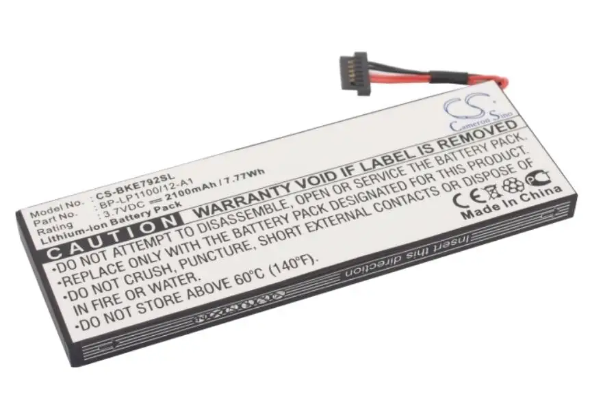 Аккумулятор Cameron Sino 2100mah для BECKER BE7928 Traffic Assist 7928 BP-LP1100/12-A1 | Мобильные телефоны и